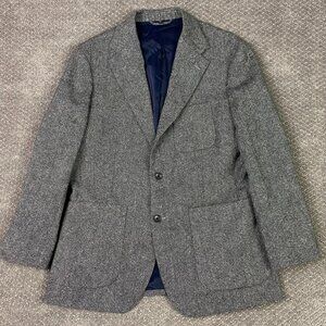 Bonobos Moon Tweed Blazer Sport Coat Men's 40R Fits 40S Gray Wool